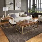 Cooke Square Table with Metal Base by iNSPIRE Q Modern