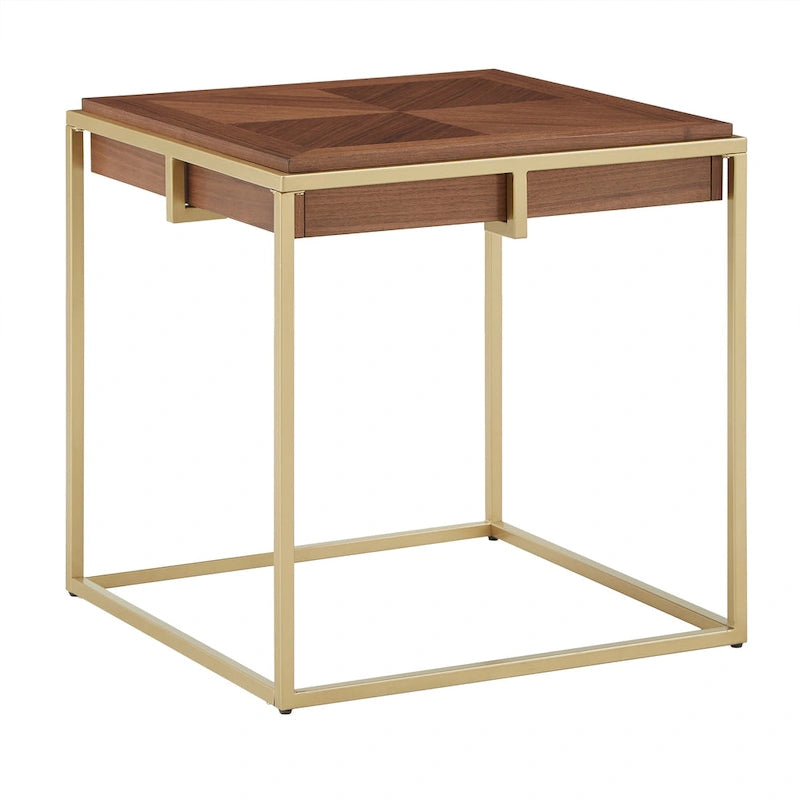 Cooke Square Table with Metal Base by iNSPIRE Q Modern