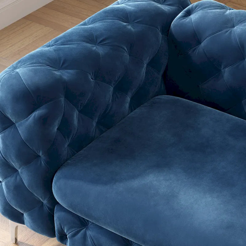 Corvus Aosta Tufted Velvet Chesterfield Sofa