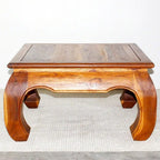 Haussmann Teak Thai Opium Table 29 x 29 x 16 inch High Oak Oil - 29 x 29 x 16