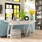 Jessica Contemporary White Oak 70-inch 2-Drawer Console Table by Furniture of America