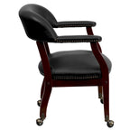 Conference Chair with Accent Nail Trim and Casters