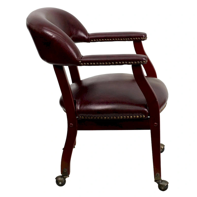 Conference Chair with Accent Nail Trim and Casters