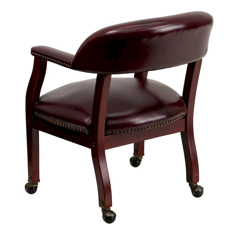 Conference Chair with Accent Nail Trim and Casters
