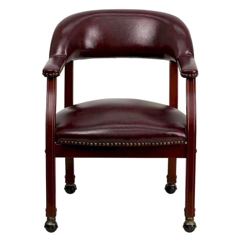 Conference Chair with Accent Nail Trim and Casters