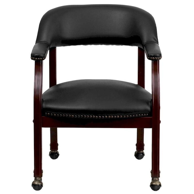 Conference Chair with Accent Nail Trim and Casters