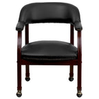 Conference Chair with Accent Nail Trim and Casters