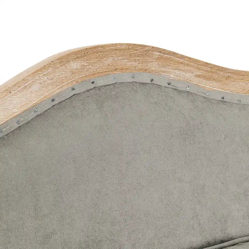 Classic Home Brittani Upholstered Grey Arm Chair - 38Hx29Wx31D