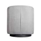 Barrel Accent Chair with 360 Swivel Vinyl Wrapped Base