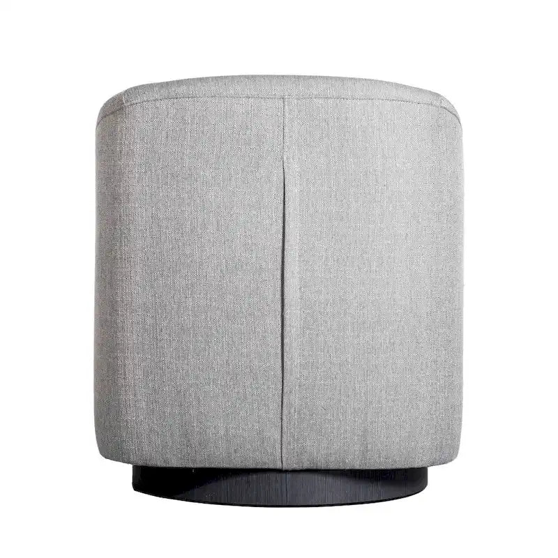 Barrel Accent Chair with 360 Swivel Vinyl Wrapped Base