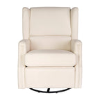 Wingback Manual Rocking Glider Recliner Chair with 360 Swivel