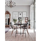 Designer Plastic Eiffel Chair Natural Wood Legs Retro Dining Armless With Back Desk Accent Living Room Side Dowel DSW