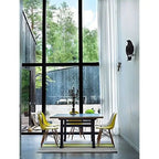 Designer Plastic Eiffel Chair Natural Wood Legs Retro Dining Armless With Back Desk Accent Living Room Side Dowel DSW