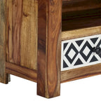 vidaXL TV Stand 47.2x11.8x15.7 Solid Wood Sheesham