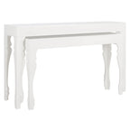 SAFAVIEH Norita White Lacquer Nesting Table - 51 x 13.3 x 31.5 - 51Wx13Dx32H