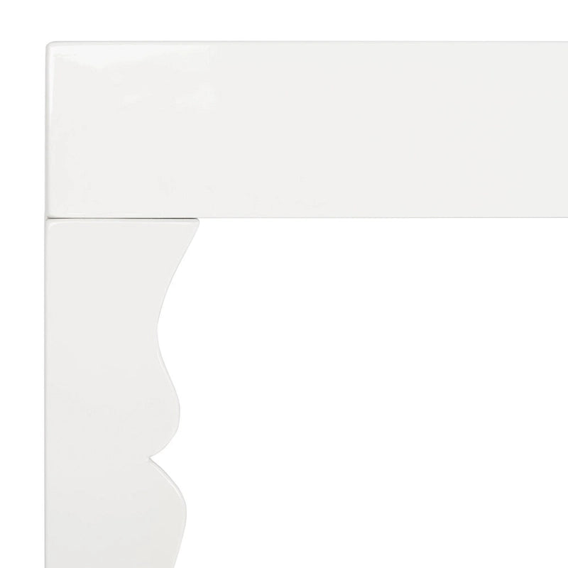 SAFAVIEH Norita White Lacquer Nesting Table - 51 x 13.3 x 31.5 - 51Wx13Dx32H