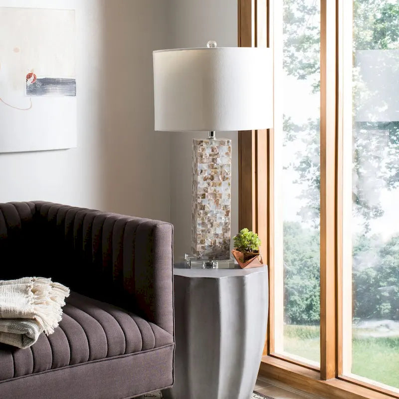 SAFAVIEH Nhuong Concrete Indoor/ Outdoor Accent Table - 15.3 x 15.3 x 17.7 - 15Wx15Dx18H