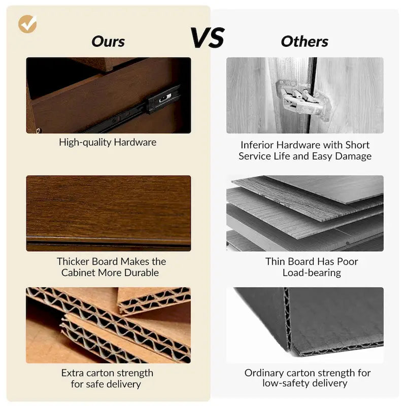 Isabel Mid-century 2- Drawer Wood Nightstand Sets of 2 by HULALA HOME