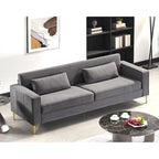 Modern Velvet Upholstered Living Room Sofa