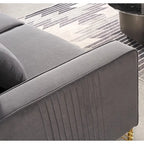 Modern Velvet Upholstered Living Room Sofa