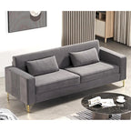 Modern Velvet Upholstered Living Room Sofa