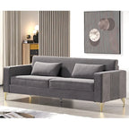 Modern Velvet Upholstered Living Room Sofa