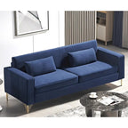 Modern Velvet Upholstered Living Room Sofa