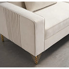 Modern Velvet Upholstered Living Room Sofa