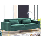 Modern Velvet Upholstered Living Room Sofa