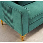 Modern Velvet Upholstered Living Room Sofa