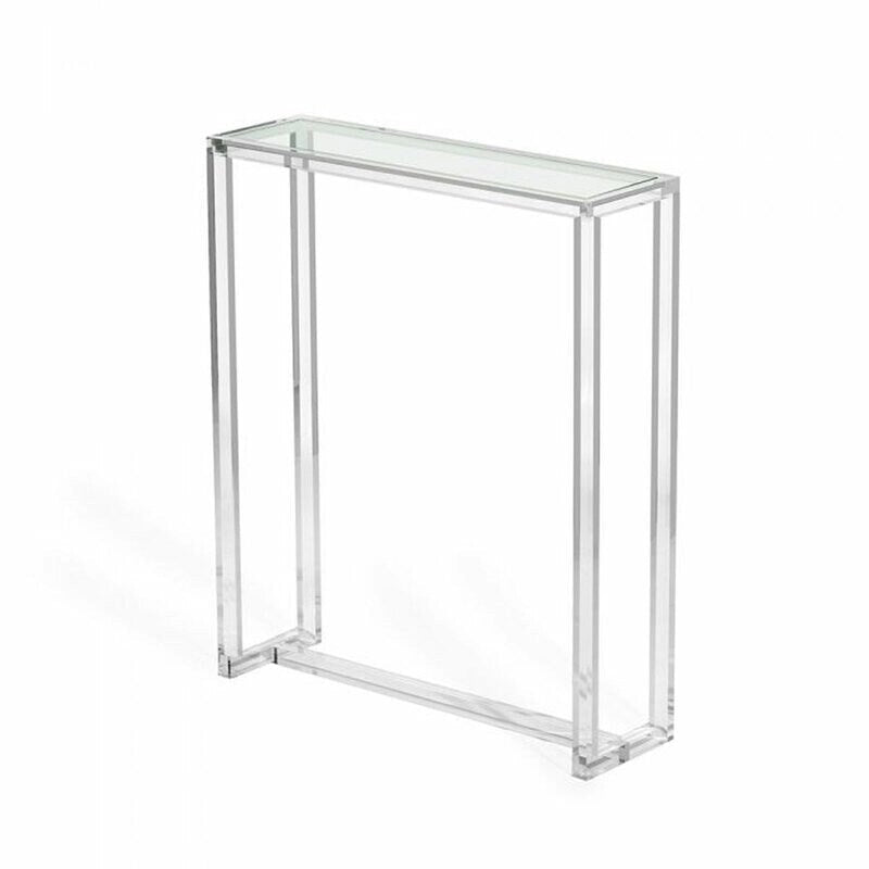 Sasha Acrylic Clear Modern Lucite Console
