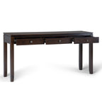 WYNDENHALL Essex SOLID WOOD 60 inch Wide Contemporary Wide Console Sofa Table - 60 x 15 x 29.5