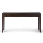 WYNDENHALL Essex SOLID WOOD 60 inch Wide Contemporary Wide Console Sofa Table - 60 x 15 x 29.5