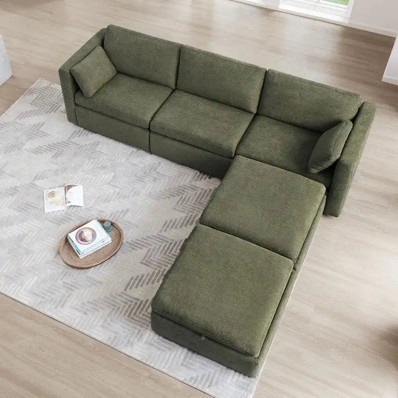 Celia Oversized Modular Sectional Fabric Sofa Set
