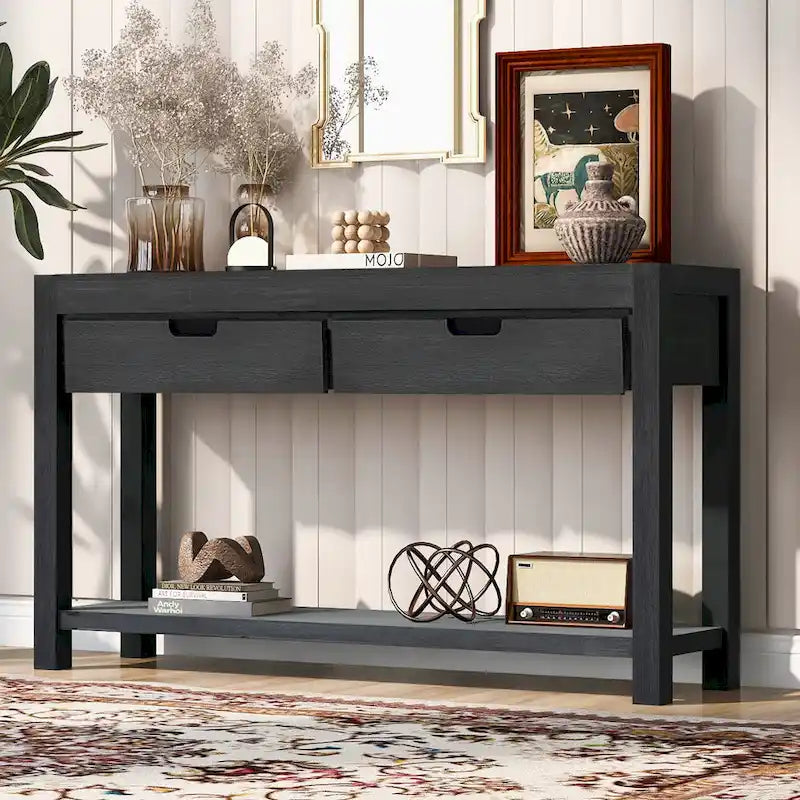 Console Table with 2 Drawers and 1 Shelf