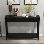 Industrial Console Table with Drawers