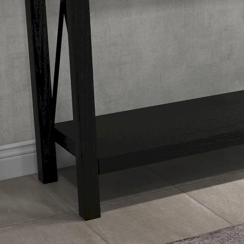 Industrial Console Table with Drawers