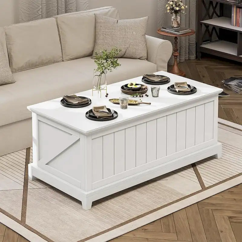 48 in Lift Top Coffee Table Storage Room Fence Design Farmhouse