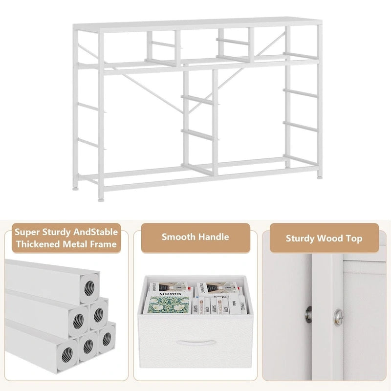 10 Drawer Dresser TV Stand - 55 inches