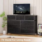 10 Drawer Dresser TV Stand - 55 inches