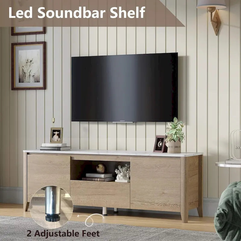 58 Modern TV stand Entertainment Center TV cabinet with Storage - 58 inches