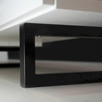 Avery 55-inch 2-Drawer 4-Shelf TV Stand in Steel