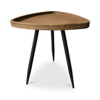 Macari Rollins Rattan Top Side Table - 17W x 17D x 19H