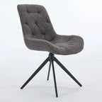 XINMICS Swivel Dining Chairs, Boucle Upholstered Accent Chairs Living Room Chairs Desk Office Arm Chair