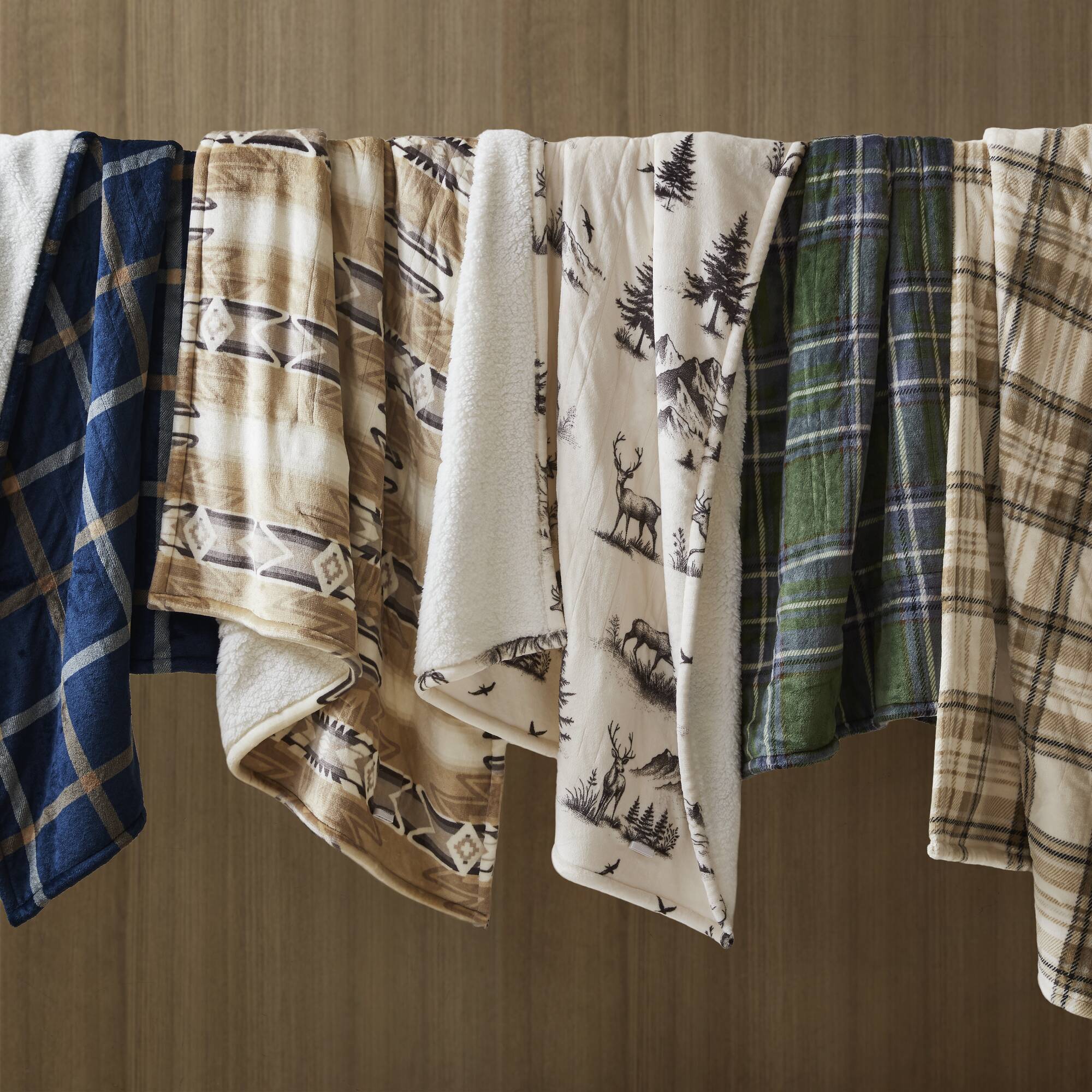 Tan Plaid 50x60' Heated Throw