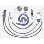 ABS Plastic Shampoo Spa Backwash Barber Salon Chair (Set of 1 or 2