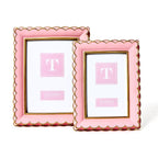 Scalloped Picture Frames, Set of 2