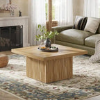 31.5 Inches Square Coffee Table for Living Room Mid-Century Modern Cocktail Table