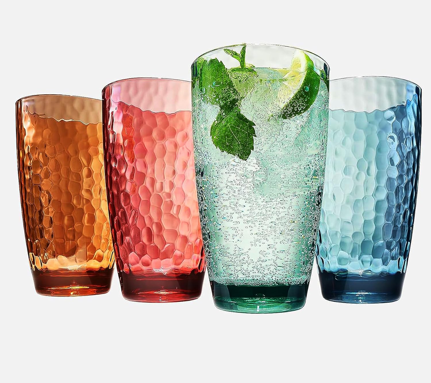 Eze Acrylic Highball Glassware, Set of 4