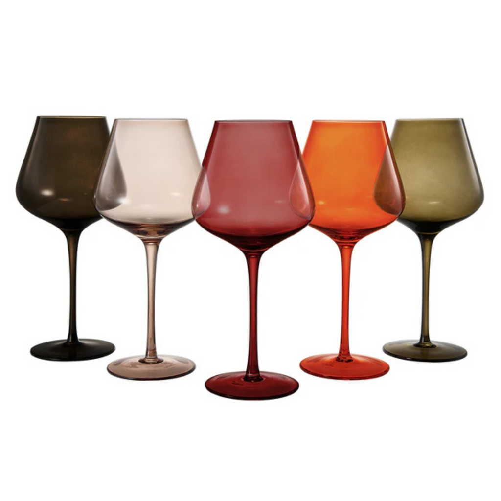Stagioni Stemmed Wine Glassware, Set of 5, Changing Weather